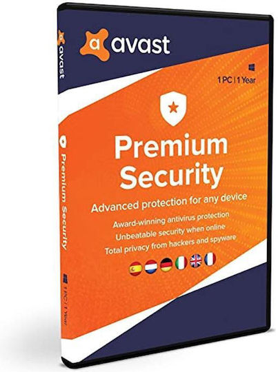 Avast! Premium Security for Windows für 1 Gerät und 1 Jahr Nutzung (Elektronische Lizenz)
