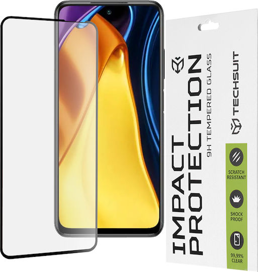 Techsuit 111D Full Glue Full Face Tempered Glass Μαύρο (Redmi Note 10 5G / Poco M3 Pro)