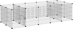 Pawhut Rodent Cage Playpen for Small Animals with Black Door D51-377V00BK