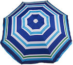 Beach Umbrella Aluminum Diameter 2m Blue