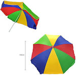 36853 Beach Umbrella Diameter 1.95m Multicolor