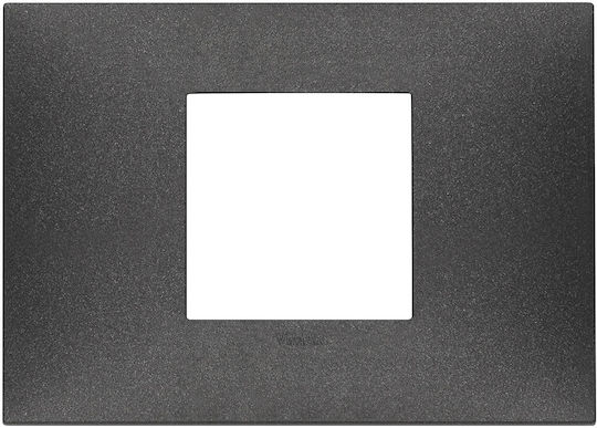 Vimar Switch Frame 1 Position Horizontal Installation in Black Color 09672.14