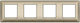 Vimar Horizontal Switch Frame 4-Slots Bronze 14...