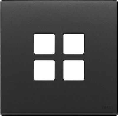 Vimar Switch Frame Black 22692.03