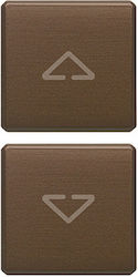 Vimar Shutter Switch Front in Brown Color 22751...