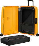 Samsonite Essens Cabin Travel Suitcase Hard Yellow with 4 Wheels