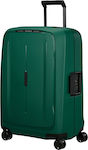 Samsonite Essens Medium Travel Suitcase Hard Green with 4 Wheels Height 69cm