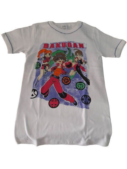 Short sleeve t-shirt white Bakugan No 12