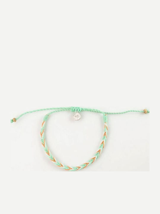 Synchronia Fußarmband aus Kabel Grünes