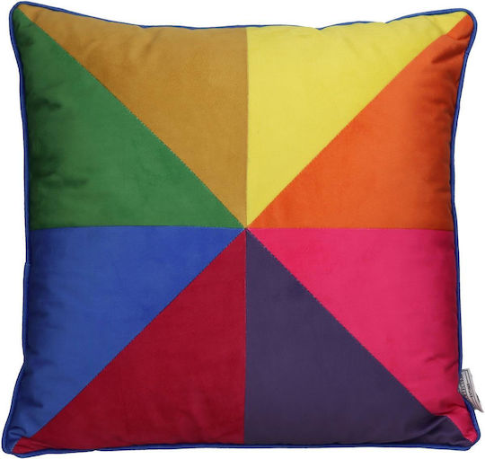 ArteLibre Velvet Multicolour Sofa Cushion 45x45cm