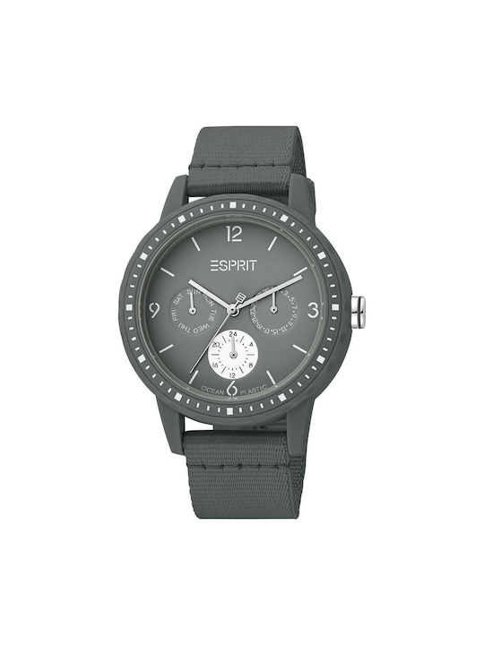 Esprit Watch with Gray Fabric Strap