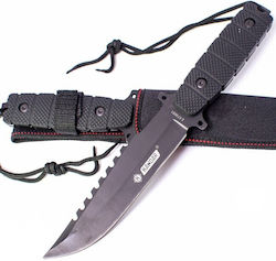 Kandar K4 Knife Black in Sheath