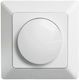 Lucas Recessed Dimmer Switch with Classic Rotary Frame in White Color
