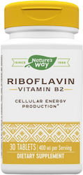 Nature's Way Riboflavin B2 Витамин 400мг 30 Таблетки