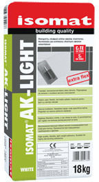 Isomat Ak Light Κόλλα Πλακιδίων Λευκή 25kg