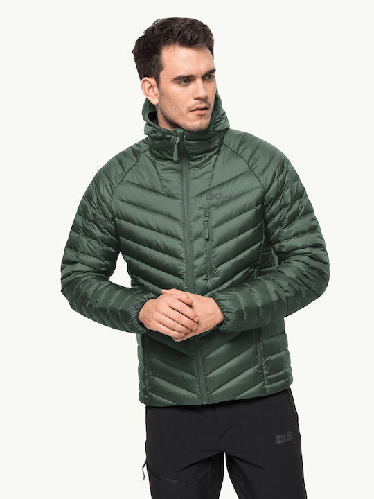 Jack Wolfskin Herren Winter Jacke Puffer Grün