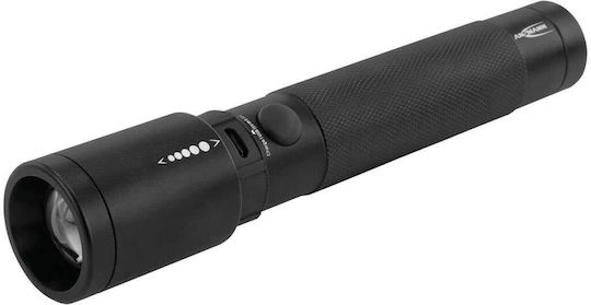 Ansmann Rechargeable Flashlight LED IPX4 with Maximum Brightness 400lm Future T400FR Black