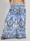 Ble Resort Collection Women's Pants Beachwear in Blue color