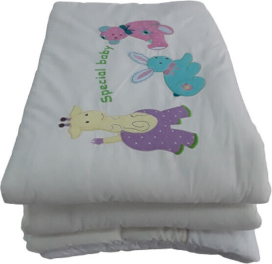 Beboulino Special Baby Crib Bumper Inside White 65x110cm