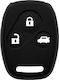 Silicone Car Key Cover Case for Honda Black 3005.01