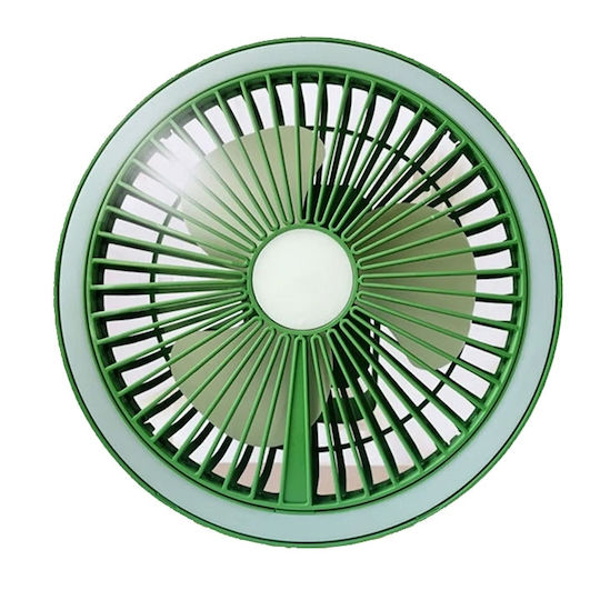 Spring JD-F11 USB Rechargeable Fan 5W Green