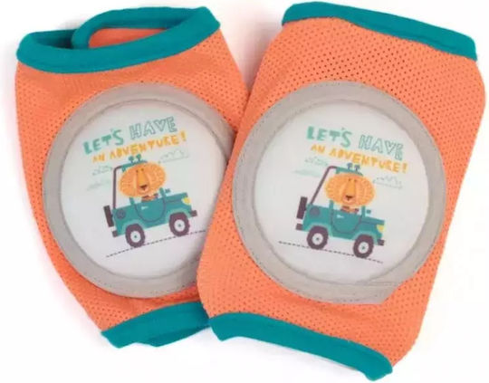 Fiko Crawling Knee Pad made of Fabric in Orange Color 1pcs
