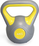 MegaFitness Kettlebell από PVC 4kg Κίτρινο