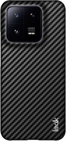 Imak Ruiyi Series texture Carbon Fiber Back Cover Synthetic Leather / Plastic Black (Xiaomi 13 Pro)