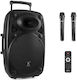 Vonyx Karaoke Lautsprecher mit Kabellosen Mikrofonen Verve46 SOSPA1087 Schwarz