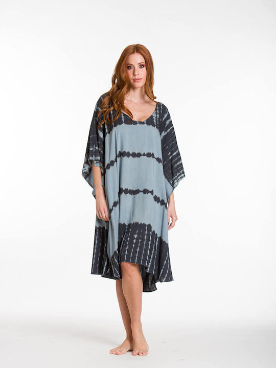 MIDI CAFTAN OPACIFIAT TIE DYE