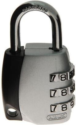 Abus Aluminum Padlock Brass Combination 30mm Silver 1pcs