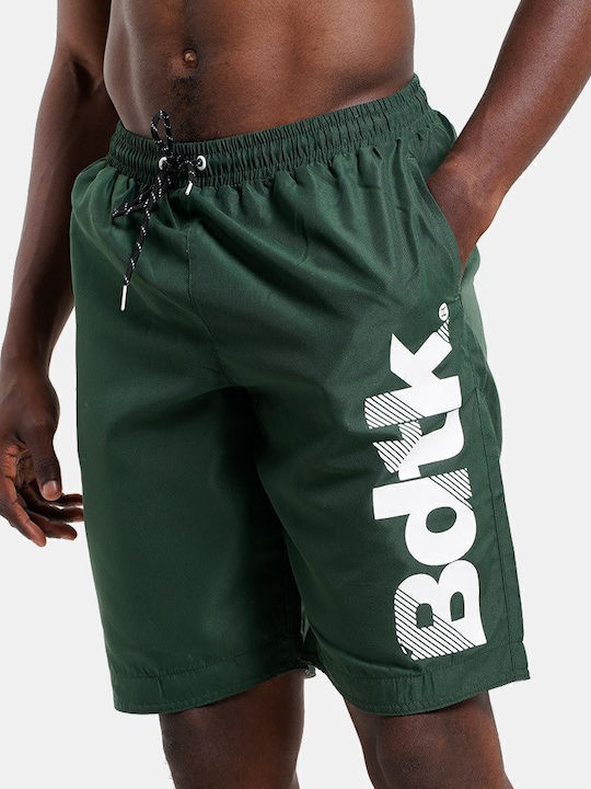 Men's Swimwear Shorts Green with Patterns