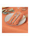 Atmosphera Maha Kitchen Towel Made of 100% Cotton in Orange Colour 40x40cm 2 Pieces