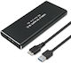 Qoltec Θήκη για Σκληρό Δίσκο M.2 SATA III με σύνδεση USB 3.0 / USB 3.1