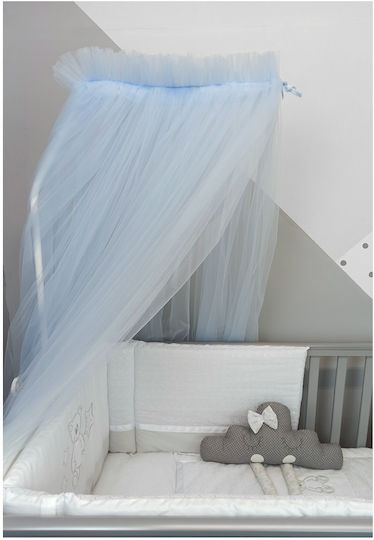 Baby Star Room Mosquito Net Elegant Light Blue
