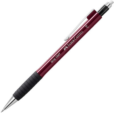 Faber-Castell Μηχανικό Μολύβι 0.7mm με Γόμα 1τμχ Κόκκινο