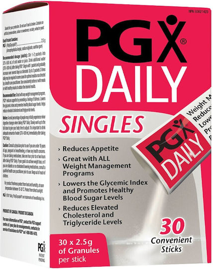 Natural Factors PGX Daily Singles Специална Хранителна Добавка за Отслабване 30 Сашета