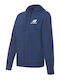 Men's Cardigan with Hood & Pockets Blue