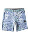 Men's Swimwear Shorts Light Blue with Prints