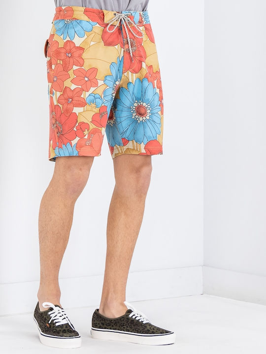 Costum De Baie Bărbați Bermude Multicolor Floral