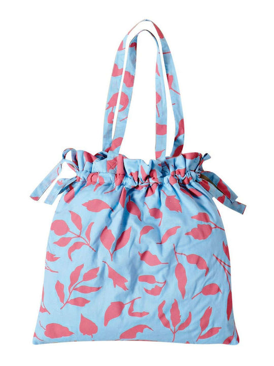 Kentia Fabric Beach Bag Floral Blue