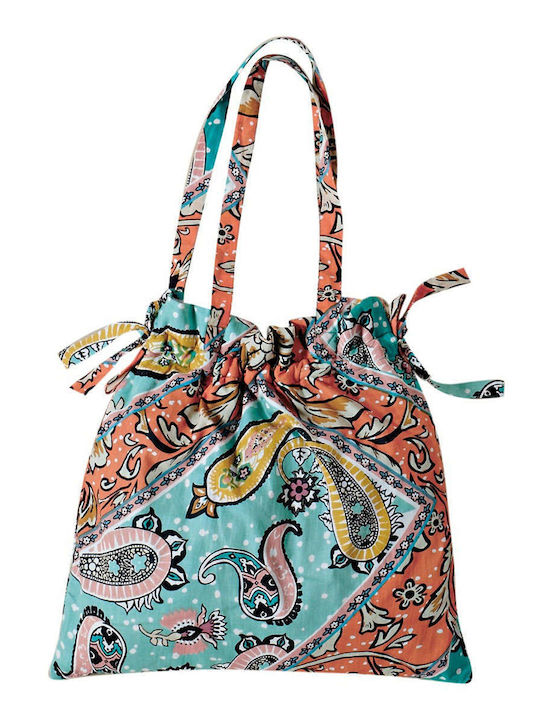 Kentia Maitai 235 Fabric Beach Bag with Ethnic ...