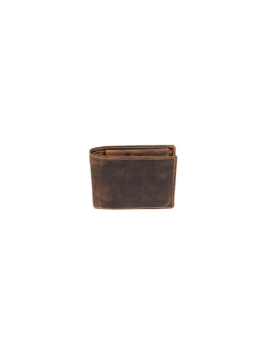Fetiche Leather 10-926 Δερμάτινο Ανδρικό Πορτοφόλι Καφέ