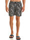 Men's Swimwear Shorts Black with Patterns