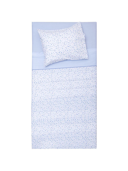 Viopros Cotton Baby Quilt Nina 120x160cm Ciel