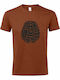 Tshirt Unisex "Mind Body Connection", Terracotta