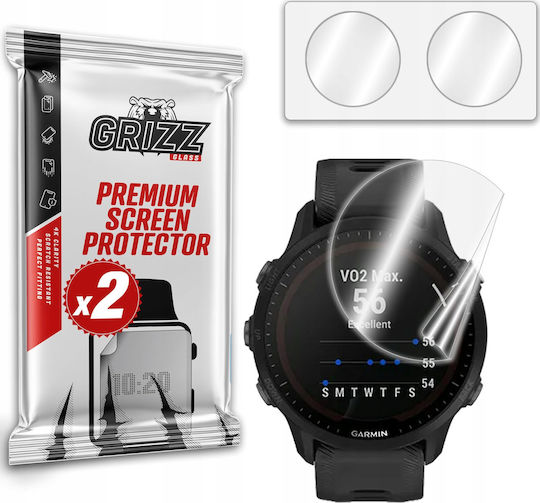 GrizzGlass CeramicFilm Screen Protector for the Garmin Forerunner 955 1pcs