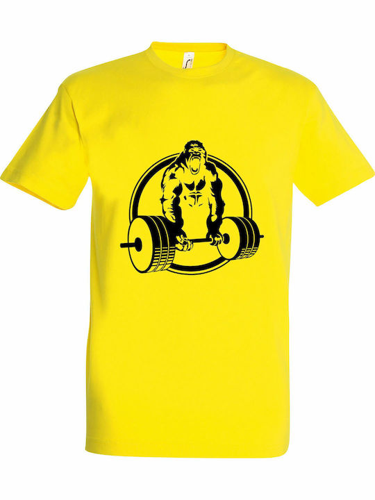 T-Shirt Unisex "Beast Mode", Zitrone