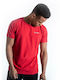 Herren Kurzarmbluse Boxraw Logo Rot