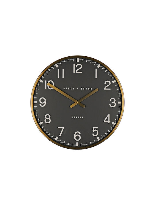 Zaros Wall Clock Black Ø40cm